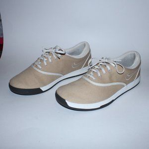 Nike Womens Lunar Lunarlon Beige Spikeless Golf shoes Sz.9